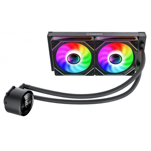 Уцінка готова сво GAMEMAX IceBurg 240 Digital Black (Сліди використання, 796711) купити з перевіркою сумісності: огляд, характеристики, ціна у Києві, Львові, Вінниці, Хмельницькому, Івано-Франківську, Україні | інтернет-магазин TELEMART.UA фото