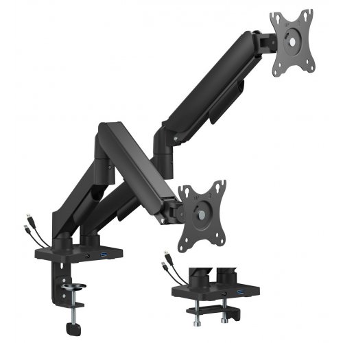 Купити Настільне кріплення для двох моніторів OfficePro 17-32" MA512 Black - ціна в Києві, Львові, Вінниці, Хмельницькому, Франківську, Україні | інтернет-магазин TELEMART.UA фото