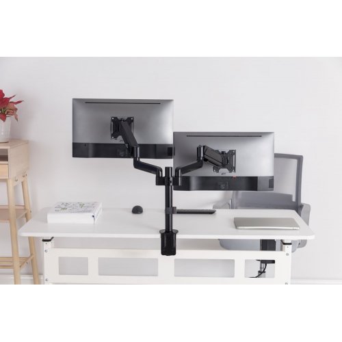 Купити Настільне кріплення для двох моніторів OfficePro 17-32" MA722 Black - ціна в Києві, Львові, Вінниці, Хмельницькому, Франківську, Україні | інтернет-магазин TELEMART.UA фото