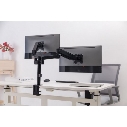Купити Настільне кріплення для двох моніторів OfficePro 17-32" MA722 Black - ціна в Києві, Львові, Вінниці, Хмельницькому, Франківську, Україні | інтернет-магазин TELEMART.UA фото