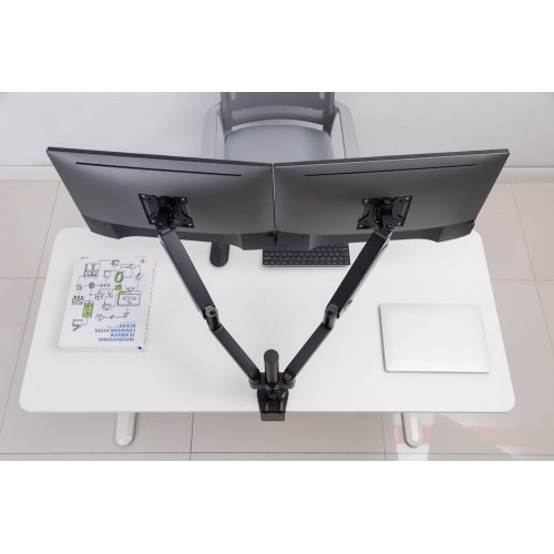 Купити Настільне кріплення для двох моніторів OfficePro 17-32" MA722 Black - ціна в Києві, Львові, Вінниці, Хмельницькому, Франківську, Україні | інтернет-магазин TELEMART.UA фото