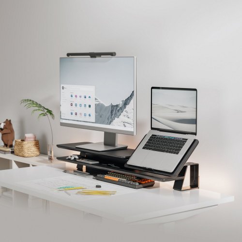 Купити Настільна підставка для монітора OfficePro MR260 Wood Black - ціна в Києві, Львові, Вінниці, Хмельницькому, Франківську, Україні | інтернет-магазин TELEMART.UA фото
