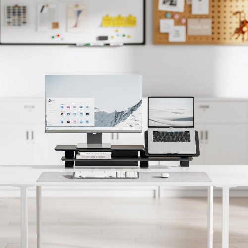 Купити Настільна підставка для монітора OfficePro MR260 Wood Black - ціна в Києві, Львові, Вінниці, Хмельницькому, Франківську, Україні | інтернет-магазин TELEMART.UA фото
