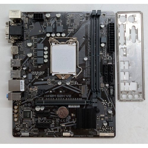 Купить Материнская плата Gigabyte H410M S2H V2 (s1200, Intel H410) (Восстановлено продавцом, 796771) с проверкой совместимости: обзор, характеристики, цена в Киеве, Днепре, Одессе, Харькове, Украине | интернет-магазин TELEMART.UA фото