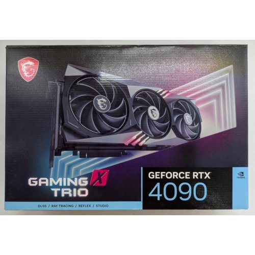 Купить Видеокарта MSI GeForce RTX 4090 GAMING X TRIO 24576MB (RTX 4090 GAMING X TRIO 24G) (Восстановлено продавцом, 796787) с проверкой совместимости: обзор, характеристики, цена в Киеве, Днепре, Одессе, Харькове, Украине | интернет-магазин TELEMART.UA фото