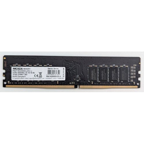 Купить Озу AMD DDR4 16GB 3000Mhz Radeon R9 Gamer Series (R9416G3000U2S-U) (Восстановлено продавцом, 796822) с проверкой совместимости: обзор, характеристики, цена в Киеве, Днепре, Одессе, Харькове, Украине | интернет-магазин TELEMART.UA фото