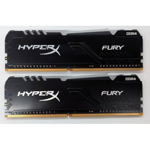Озп HyperX DDR4 32GB (2x16GB) 3200Mhz Fury RGB (HX432C16FB3AK2/32) (Відновлено продавцем, 796831) купити з перевіркою сумісності: огляд, характеристики, ціна у Києві, Львові, Вінниці, Хмельницькому, Івано-Франківську, Україні | інтернет-магазин TELEMART.UA фото