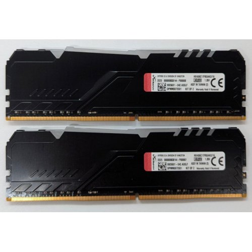 Озп HyperX DDR4 32GB (2x16GB) 3200Mhz Fury RGB (HX432C16FB3AK2/32) (Відновлено продавцем, 796831) купити з перевіркою сумісності: огляд, характеристики, ціна у Києві, Львові, Вінниці, Хмельницькому, Івано-Франківську, Україні | інтернет-магазин TELEMART.UA фото