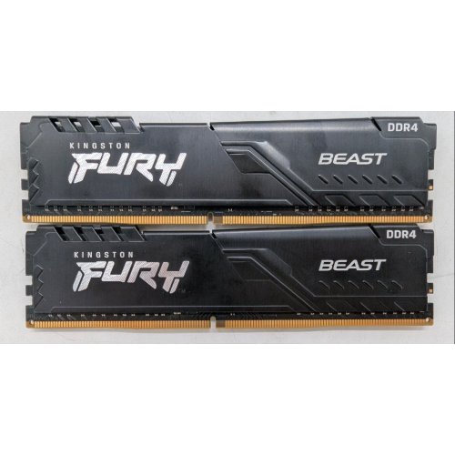 Купить Озу Kingston DDR4 32GB (2x16GB) 3600Mhz FURY Beast Black (KF436C18BBK2/32) (Восстановлено продавцом, 796833) с проверкой совместимости: обзор, характеристики, цена в Киеве, Днепре, Одессе, Харькове, Украине | интернет-магазин TELEMART.UA фото