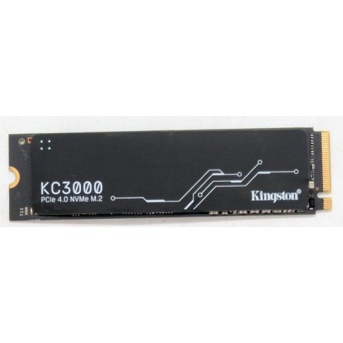 Купить Ssd-диск Kingston KC3000 3D NAND TLC 1TB M.2 (2280 PCI-E) NVMe x4 (SKC3000S/1024G) (Восстановлено продавцом, 796841) с проверкой совместимости: обзор, характеристики, цена в Киеве, Днепре, Одессе, Харькове, Украине | интернет-магазин TELEMART.UA фото