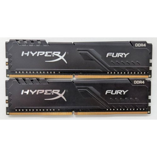 Купить Озу HyperX DDR4 16GB (2x8GB) 2666Mhz Fury Black (HX426C16FB3K2/16) (Восстановлено продавцом, 796851) с проверкой совместимости: обзор, характеристики, цена в Киеве, Днепре, Одессе, Харькове, Украине | интернет-магазин TELEMART.UA фото