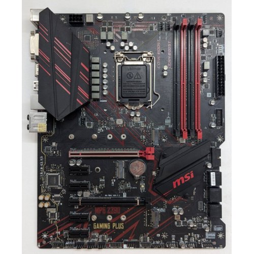 Купить Материнская плата MSI MPG Z390 GAMING PLUS (s1151-v2, Intel Z390) (Восстановлено продавцом, 796991) с проверкой совместимости: обзор, характеристики, цена в Киеве, Днепре, Одессе, Харькове, Украине | интернет-магазин TELEMART.UA фото