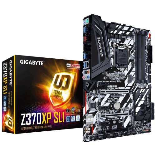 Купить Материнская плата Gigabyte Z370XP SLI (s1151, Intel Z370) (Восстановлено продавцом, 796993) с проверкой совместимости: обзор, характеристики, цена в Киеве, Днепре, Одессе, Харькове, Украине | интернет-магазин TELEMART.UA фото