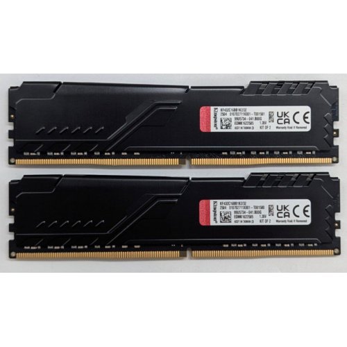 Купить Озу Kingston DDR4 32GB (2x16GB) 3200Mhz FURY Beast Black (KF432C16BB1K2/32) (Восстановлено продавцом, 797008) с проверкой совместимости: обзор, характеристики, цена в Киеве, Днепре, Одессе, Харькове, Украине | интернет-магазин TELEMART.UA фото