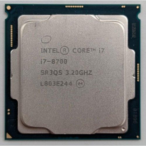 Процесор Intel Core i7-8700 3.2GHz 12MB s1151 Tray (CM8068403358316) (Відновлено продавцем, 797011) купити з перевіркою сумісності: огляд, характеристики, ціна у Києві, Львові, Вінниці, Хмельницькому, Івано-Франківську, Україні | інтернет-магазин TELEMART.UA фото