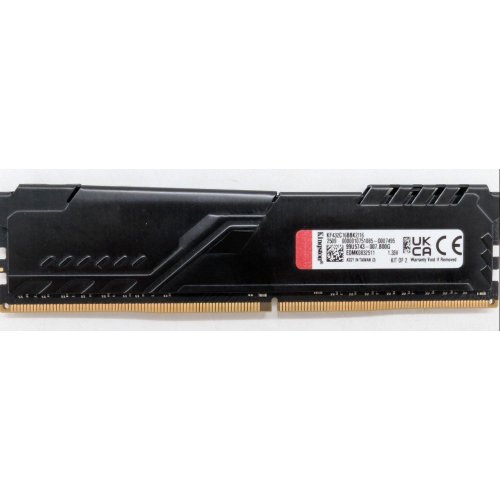 Купить Озу Kingston DDR4 8GB 3200Mhz FURY Beast Black (KF432C16BB/8) (Восстановлено продавцом, 797031) с проверкой совместимости: обзор, характеристики, цена в Киеве, Днепре, Одессе, Харькове, Украине | интернет-магазин TELEMART.UA фото