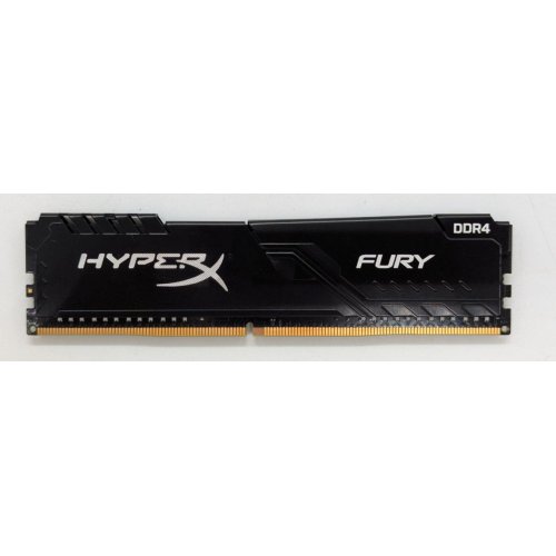 Купить Озу HyperX DDR4 8GB 2666Mhz Fury Black (HX426C16FB3/8) (Восстановлено продавцом, 797035) с проверкой совместимости: обзор, характеристики, цена в Киеве, Днепре, Одессе, Харькове, Украине | интернет-магазин TELEMART.UA фото