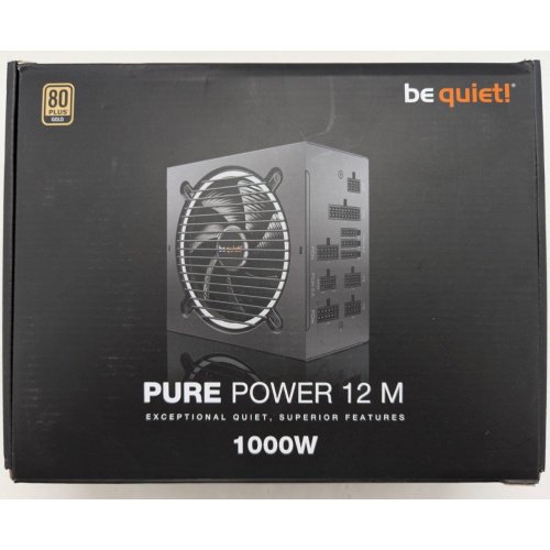 Купить Блок питания Be Quiet! Pure Power 12 M 1000W (BN345) (Восстановлено продавцом, 797060) с проверкой совместимости: обзор, характеристики, цена в Киеве, Днепре, Одессе, Харькове, Украине | интернет-магазин TELEMART.UA фото