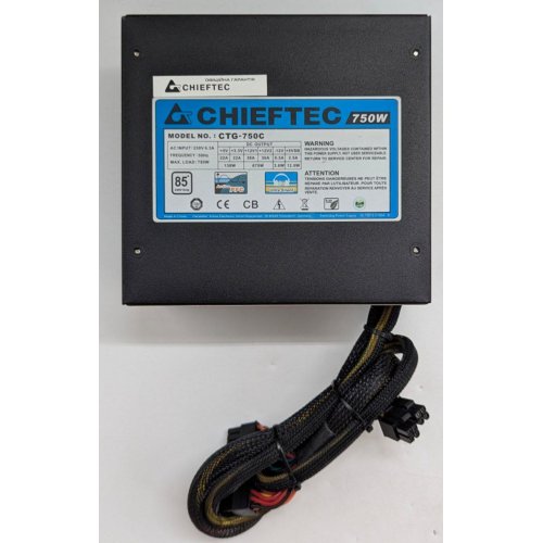 Блок живлення CHIEFTEC A-80 750W (CTG-750C) (Відновлено продавцем, 797099) купити з перевіркою сумісності: огляд, характеристики, ціна у Києві, Львові, Вінниці, Хмельницькому, Івано-Франківську, Україні | інтернет-магазин TELEMART.UA фото