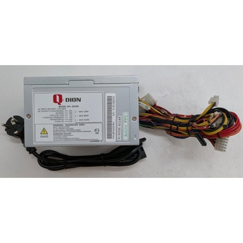 Блок живлення FSP Qdion 450W (QD450) (Відновлено продавцем, 797122) купити з перевіркою сумісності: огляд, характеристики, ціна у Києві, Львові, Вінниці, Хмельницькому, Івано-Франківську, Україні | інтернет-магазин TELEMART.UA фото