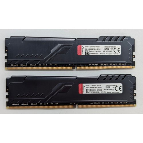 Купить Озу HyperX DDR4 64GB (2x32GB) 3200Mhz Fury Black (HX432C16FB3K2/64) (Восстановлено продавцом, 797134) с проверкой совместимости: обзор, характеристики, цена в Киеве, Днепре, Одессе, Харькове, Украине | интернет-магазин TELEMART.UA фото