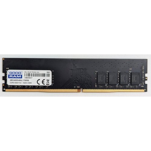 Купить Озу GoodRAM DDR4 8GB 2400Mhz (GR2400D464L17S/8G) (Восстановлено продавцом, 797137) с проверкой совместимости: обзор, характеристики, цена в Киеве, Днепре, Одессе, Харькове, Украине | интернет-магазин TELEMART.UA фото
