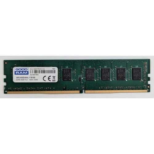 Купить Озу GoodRAM DDR4 8GB 2400Mhz (GR2400D464L17S/8G) (Восстановлено продавцом, 797140) с проверкой совместимости: обзор, характеристики, цена в Киеве, Днепре, Одессе, Харькове, Украине | интернет-магазин TELEMART.UA фото