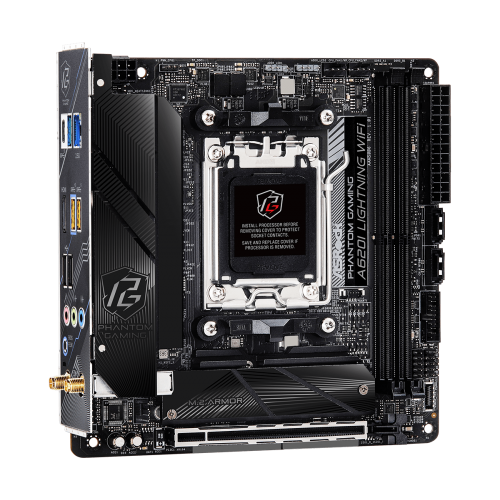 Купить Материнская плата AsRock A620I Lightning WiFi (sAM5, AMD A620) с проверкой совместимости: обзор, характеристики, цена в Киеве, Днепре, Одессе, Харькове, Украине | интернет-магазин TELEMART.UA фото
