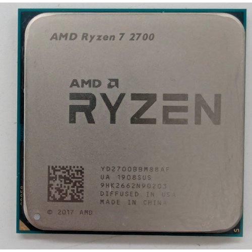 Процесор AMD Ryzen 7 2700 3.2(4.1)GHz 16MB sAM4 Tray (YD2700BBM88AF) (Відновлено продавцем, 797156) купити з перевіркою сумісності: огляд, характеристики, ціна у Києві, Львові, Вінниці, Хмельницькому, Івано-Франківську, Україні | інтернет-магазин TELEMART.UA фото