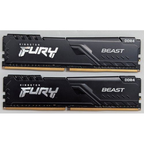 Озп Kingston DDR4 16GB (2x8GB) 3600Mhz FURY Beast Black (KF436C17BBK2/16) (Відновлено продавцем, 797158) купити з перевіркою сумісності: огляд, характеристики, ціна у Києві, Львові, Вінниці, Хмельницькому, Івано-Франківську, Україні | інтернет-магазин TELEMART.UA фото