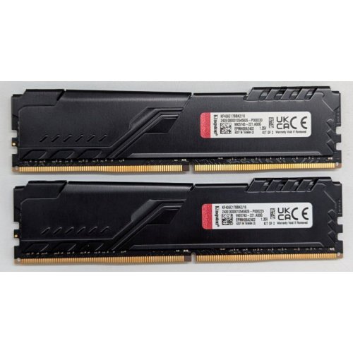 Озп Kingston DDR4 16GB (2x8GB) 3600Mhz FURY Beast Black (KF436C17BBK2/16) (Відновлено продавцем, 797158) купити з перевіркою сумісності: огляд, характеристики, ціна у Києві, Львові, Вінниці, Хмельницькому, Івано-Франківську, Україні | інтернет-магазин TELEMART.UA фото