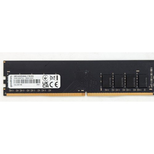 Купить Озу GoodRAM DDR4 8GB 2400Mhz (GR2400D464L17S/8G) (Восстановлено продавцом, 797178) с проверкой совместимости: обзор, характеристики, цена в Киеве, Днепре, Одессе, Харькове, Украине | интернет-магазин TELEMART.UA фото