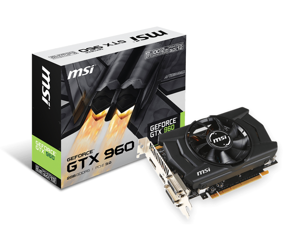 Продать Видеокарта MSI GeForce GTX 960 OC 2048MB (GTX 960 2GD5 OCV1) по  Trade-In интернет-магазине Телемарт - Киев, Днепр, Украина