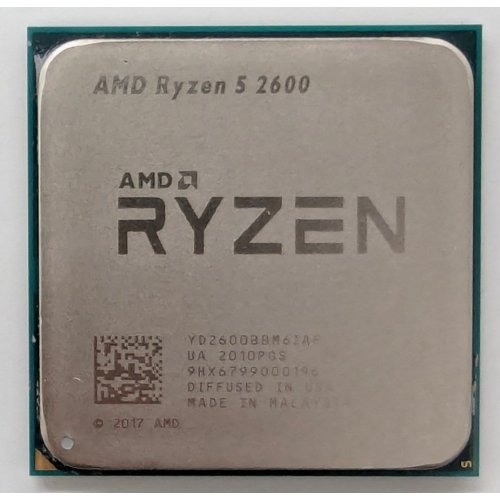 Купить Процессор AMD Ryzen 5 2600 3.4(3.9)GHz 16MB sAM4 Tray (YD2600BBM6IAF) (Восстановлено продавцом, 797373) с проверкой совместимости: обзор, характеристики, цена в Киеве, Днепре, Одессе, Харькове, Украине | интернет-магазин TELEMART.UA фото