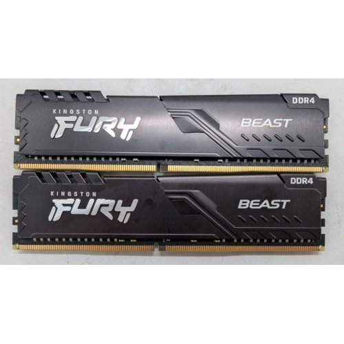 Озп Kingston DDR4 32GB (2x16GB) 3200Mhz FURY Beast Black (KF432C16BB1K2/32) (Відновлено продавцем, 797384) купити з перевіркою сумісності: огляд, характеристики, ціна у Києві, Львові, Вінниці, Хмельницькому, Івано-Франківську, Україні | інтернет-магазин TELEMART.UA фото