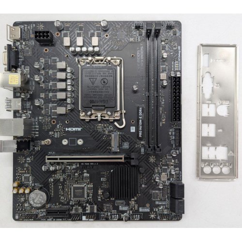 Материнська плата MSI PRO H610M-E DDR4 (s1700, Intel H610) (Відновлено продавцем, 797386) купити з перевіркою сумісності: огляд, характеристики, ціна у Києві, Львові, Вінниці, Хмельницькому, Івано-Франківську, Україні | інтернет-магазин TELEMART.UA фото