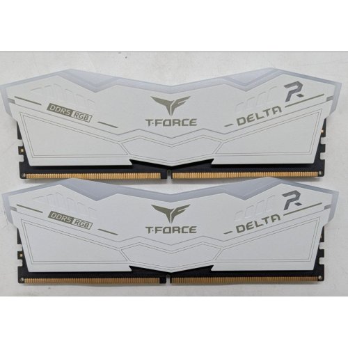 Купить Озу Team DDR5 32GB (2x16GB) 6000Mhz Delta RGB White (FF4D532G6000HC38ADC01) (Восстановлено продавцом, 797485) с проверкой совместимости: обзор, характеристики, цена в Киеве, Днепре, Одессе, Харькове, Украине | интернет-магазин TELEMART.UA фото