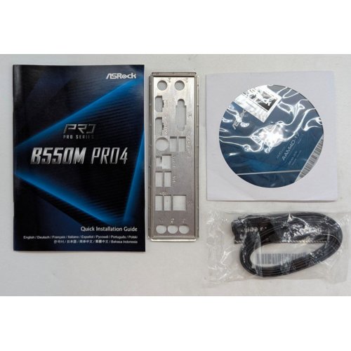 Материнська плата AsRock B550M Pro4 (sAM4, AMD B550) (Відновлено продавцем, 797697) купити з перевіркою сумісності: огляд, характеристики, ціна у Києві, Львові, Вінниці, Хмельницькому, Івано-Франківську, Україні | інтернет-магазин TELEMART.UA фото