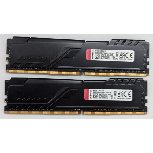 Купить Озу Kingston DDR4 16GB (2x8GB) 3600Mhz FURY Beast Black (KF436C17BBK2/16) (Восстановлено продавцом, 797703) с проверкой совместимости: обзор, характеристики, цена в Киеве, Днепре, Одессе, Харькове, Украине | интернет-магазин TELEMART.UA фото