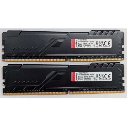 Озп Kingston DDR4 16GB (2x8GB) 3600Mhz FURY Beast Black (KF436C17BBK2/16) (Відновлено продавцем, 797715) купити з перевіркою сумісності: огляд, характеристики, ціна у Києві, Львові, Вінниці, Хмельницькому, Івано-Франківську, Україні | інтернет-магазин TELEMART.UA фото
