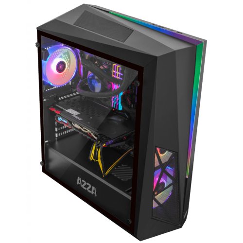 Купить Корпус AZZA Thor 320DH DRGB Tempered Glass без БП (CSAZ-320DH) Black (Восстановлено продавцом, 797795) с проверкой совместимости: обзор, характеристики, цена в Киеве, Днепре, Одессе, Харькове, Украине | интернет-магазин TELEMART.UA фото