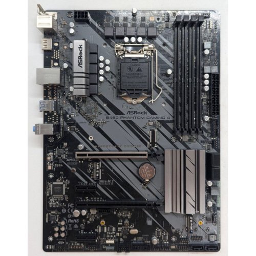 Материнська плата AsRock B460 Phantom Gaming 4 (s1200, Intel B460) (Відновлено продавцем, 797807) купити з перевіркою сумісності: огляд, характеристики, ціна у Києві, Львові, Вінниці, Хмельницькому, Івано-Франківську, Україні | інтернет-магазин TELEMART.UA фото