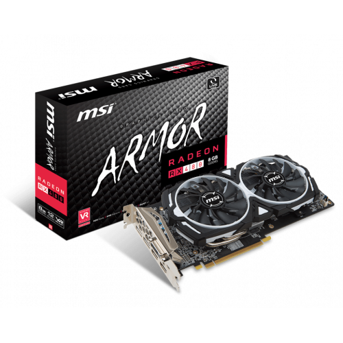 Продать Видеокарта MSI Radeon RX 480 ARMOR 8144MB (RX 480 ARMOR 8G) по Trade-In интернет-магазине Телемарт - Киев, Днепр, Украина фото