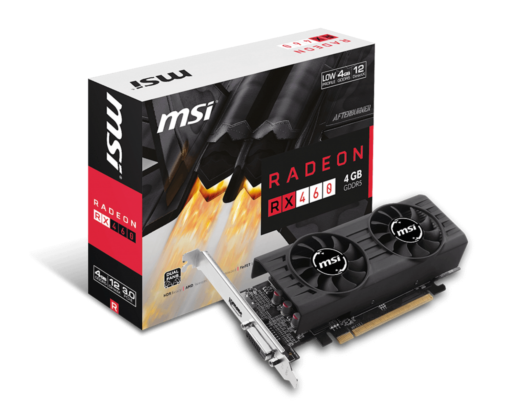 Продать Видеокарта MSI Radeon RX 460 Low Profile 4096MB (RX 460 4GT LP) по  Trade-In интернет-магазине Телемарт - Киев, Днепр, Украина