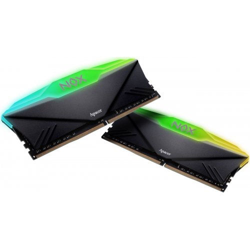 Купить ОЗУ Apacer DDR4 32GB (2x16GB) 3200Mhz NOX RGB Black (AH4U32G32C28YNBAA-2) с проверкой совместимости: обзор, характеристики, цена в Киеве, Днепре, Одессе, Харькове, Украине | интернет-магазин TELEMART.UA фото