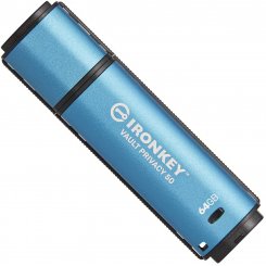 Накопитель Kingston Vault Privacy 50 64GB USB 3.2 Gen 1 (IKVP50/64GB) Blue