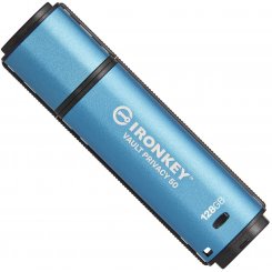 Накопитель Kingston Vault Privacy 50 128GB USB 3.2 Gen 1 (IKVP50/128GB) Blue