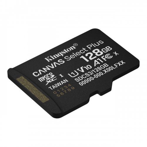 Купить Карта памяти Kingston microSDXC Canvas Select Plus G3 128GB Class 10 UHS-I U1 A1 V10 (SDCS3/128GBSP) - цена в Харькове, Киеве, Днепре, Одессе
в интернет-магазине Telemart фото