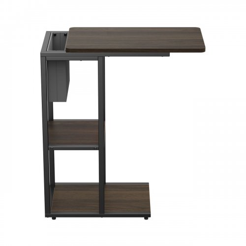 Купить Приставной столик с лотком для хранения OfficePro SD175 Dark Wood/Black - цена в Харькове, Киеве, Днепре, Одессе
в интернет-магазине Telemart фото