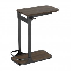 Приставний столик із тримачем для гарнітури OfficePro SD137 Dark Wood/Black